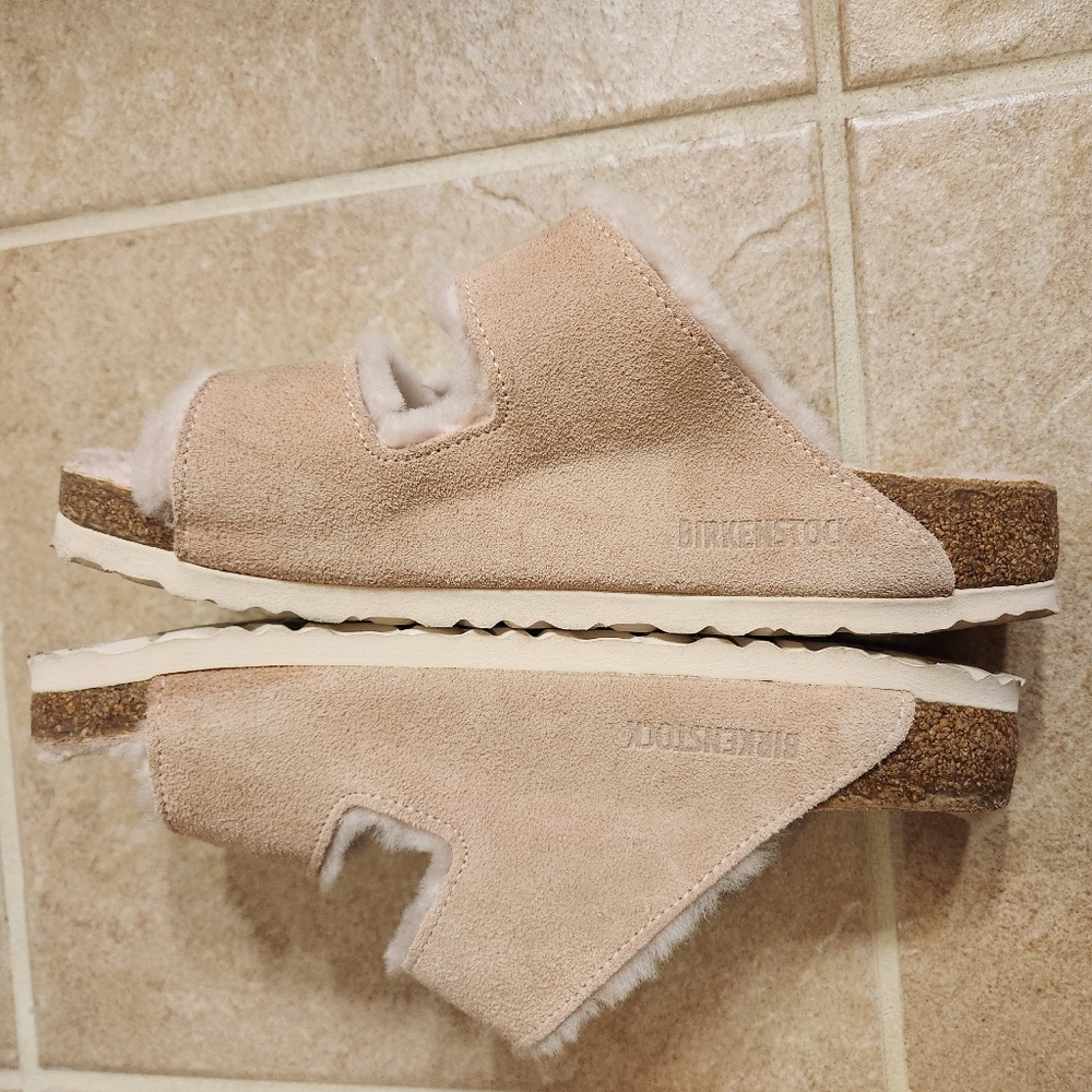 Birkenstock Arizona shearling sandals 7 - 7.5